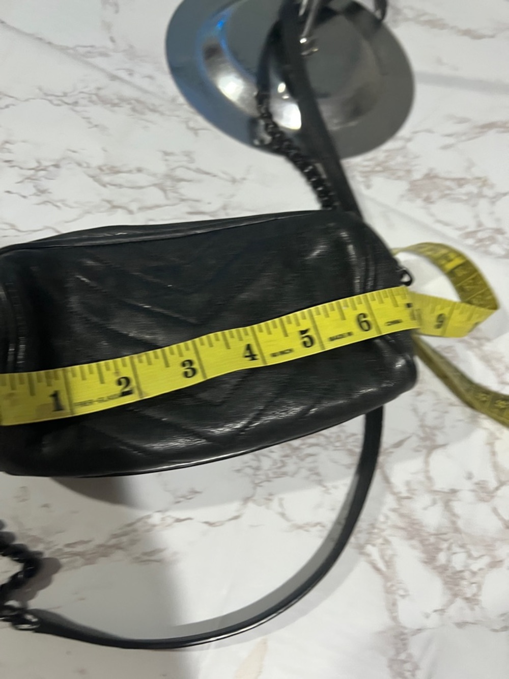 Saint Laurent Black Quilted Leather YSL Mini Crossbody Pouch - Picture 9 of 10